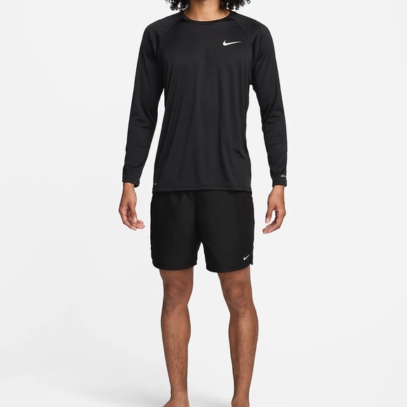 NWT-Nike Men's Long-Sleeve Swim Shirt-XL - Picture 4 of 8